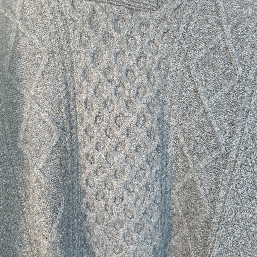 Wind River Mens XL Shawl‎ Collar Cable Knit Sweater Blue - Picture 4 of 14
